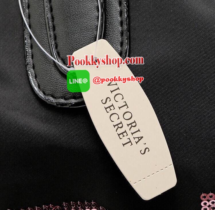 VICTORIA'S SECRET Pink travel bag กระเป๋าเดินทางใบขนาดพอดี แข็งแรงใส่ของได้เยอะ โลโก้ปักเลื่อม PINK สีชมพู