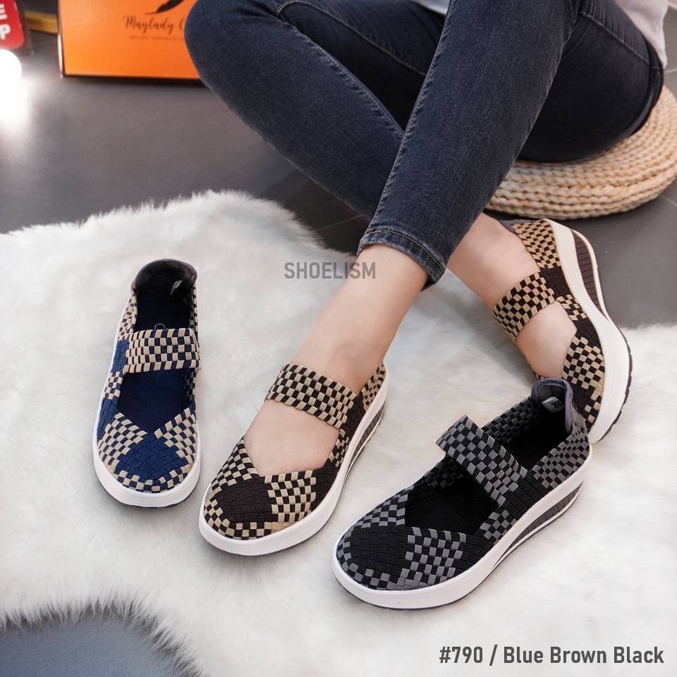 รองเท้าผ้าใบ ดีไซน์โดดเด่น งานทูโทน ใส่สบายสุด ระบายอากาศได้ดี น้ำหนักเบา มีความยืดหยุ่น เดินสบายไม่มีสะดุด บอกเลยต้องมี!!