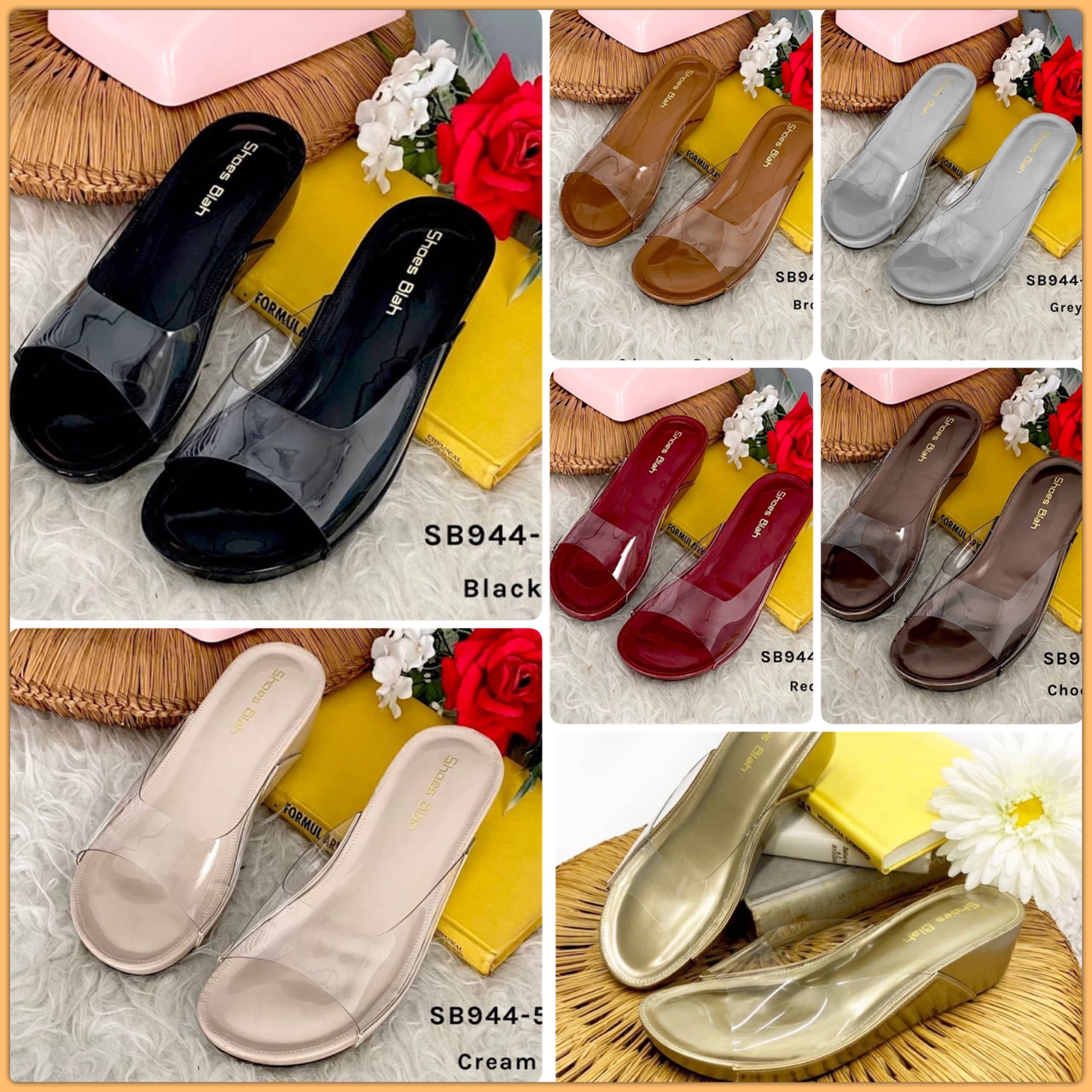 รุ่นท็อปฮิต สินค้าเข้าเพิ่มแล้วนะคะ ใครรออยู่รีบสั่งเลยจ้า รองเท้าทรงสวม วัสดุพลาสติกใสอย่างดี ไม่บาดเท้า ใส่แล้วเท้าเรียวสวย โชว์ผิวเท้า ขับผิวเท้าแลดูเงางาม พื้นนิ่ม ใส่สบายเท้า(สินค้าถ่ายจากงานจริงคะ) สูง 2 นิ้ว