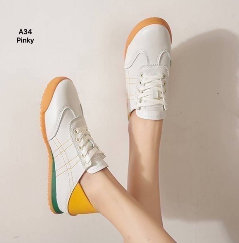 ผ้าใบ A34 งานเก๋ ไม่ซ้ำใคร ใส่สบาย งานนิ่ม สวย ใส่แบบเหยียบส้นได้ สวมง่าย ใส่เที่ยว วิ่ง เล่นกีฬา ได้หมด งานระดับไฮเอน ในราคาจับต้องได้จ้า