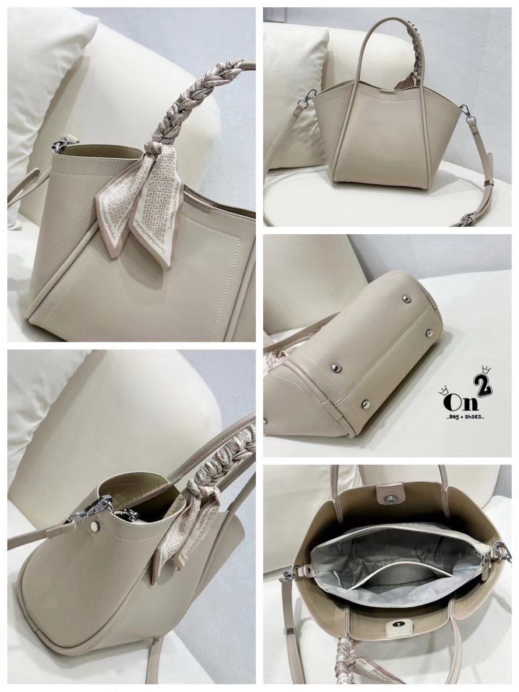 📣 Classic Working PU Bag 🔥 ▪️กระเป๋าสะพายไหล่ &สะพายข้าง ประดับริบบิ้น วัสดุเป็นหนัง PU Premium มีสายยาวให้ 1 เส้น ทรงสวยมากก❤️