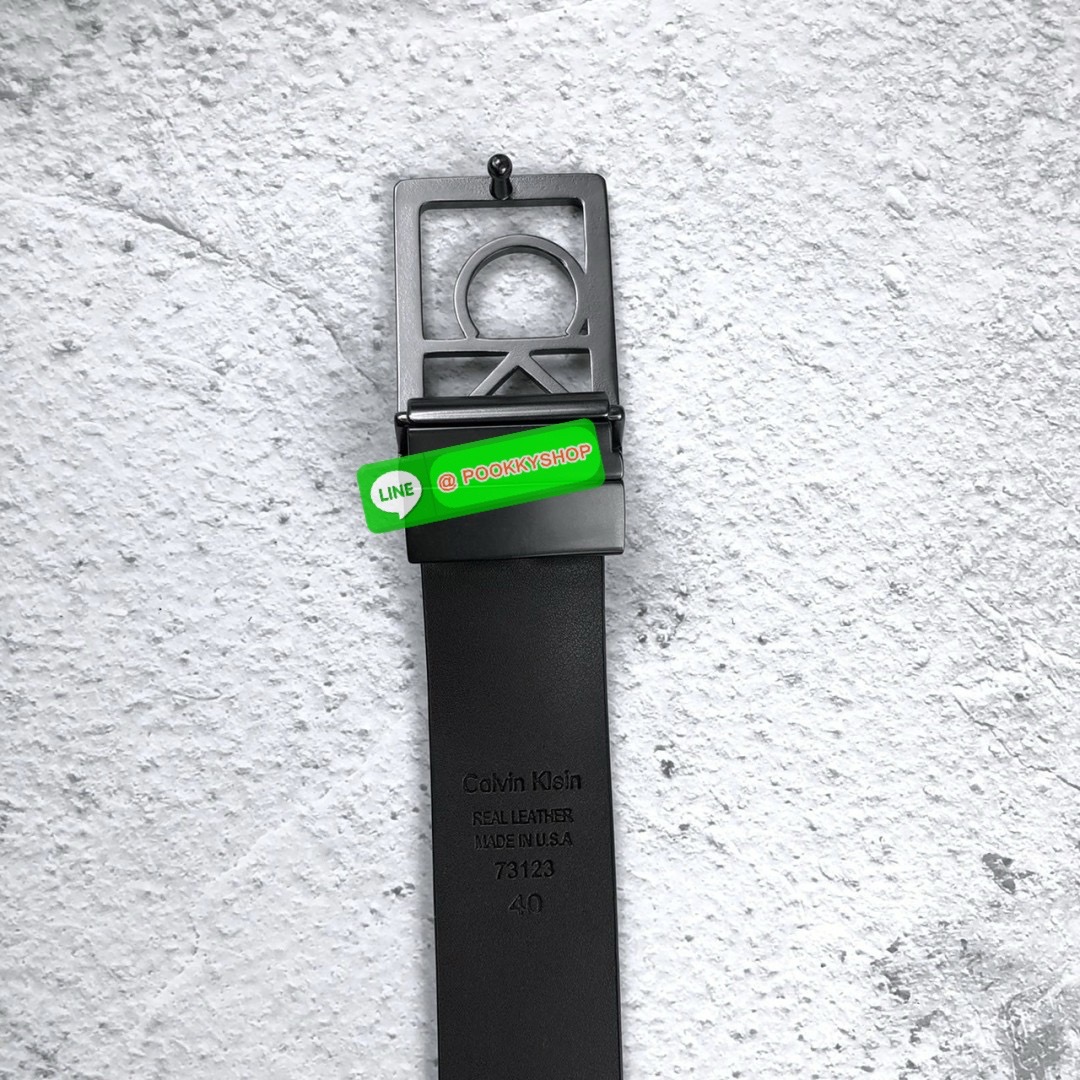 Calvin Klein Belt Calvin Klein Real leather เข็มขัดผู้ชาย Calvin Klein Real leather หนังแท้ หัวเข็มขัดตัวอักษรแบรนด์ CK ดูเก๋มีสไตล์ New item! ชุดของขวัญสำหรับคุณผู้ชาย เข็มขัด ที่ใครหลายคนรอคอย ดีไซน์เรียบหรู ตามแบบฉบับของCKเลยคะ จะ ซื้อเป็นของขวัญ ของฝา