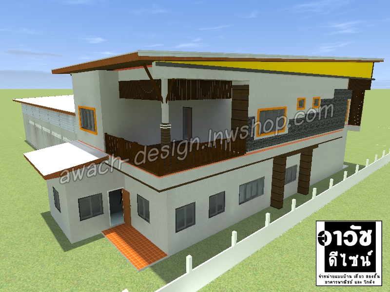 C1010 แบบบ้าน 2 ชั้น 4 ห้องนอน