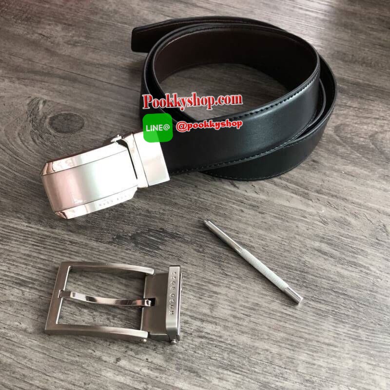 HUGO BOSS Belt and Buckle Set เซตสุดคุ้ม!! เข็มขัด + หัวเข็มขัด 2 ชิ้น จะมอบเป็นของขวัญหรือใช้เองก็แนะนำเลยค่าา