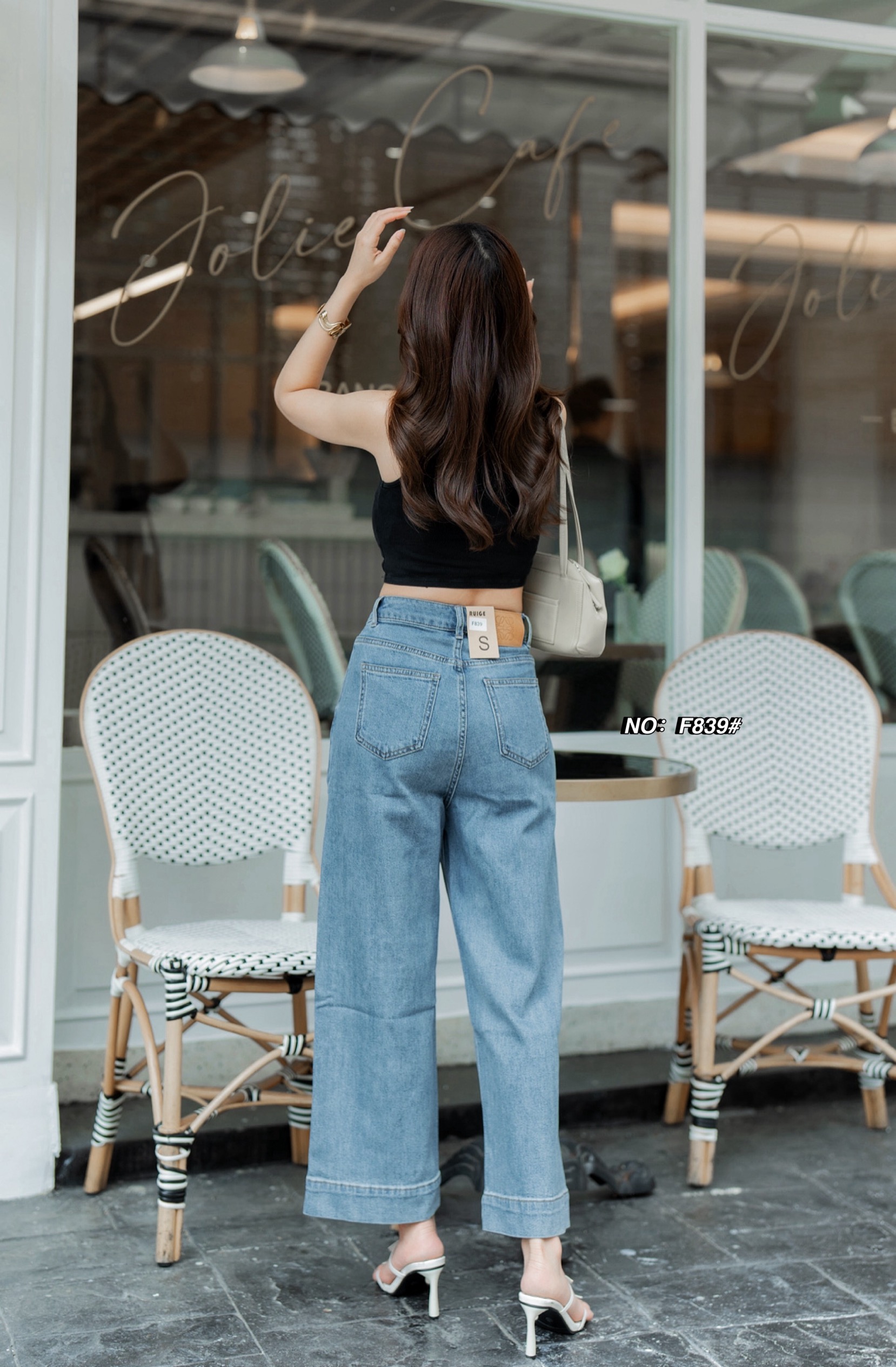 กางเกงแฟชั่น No. RGF839# -กางเกงยีนส์ขา9ส่วน ทรงมาใหม่คะ ทรงนี้ปีนี้มาแรงมากค่ะ ปลายขาเย็บ