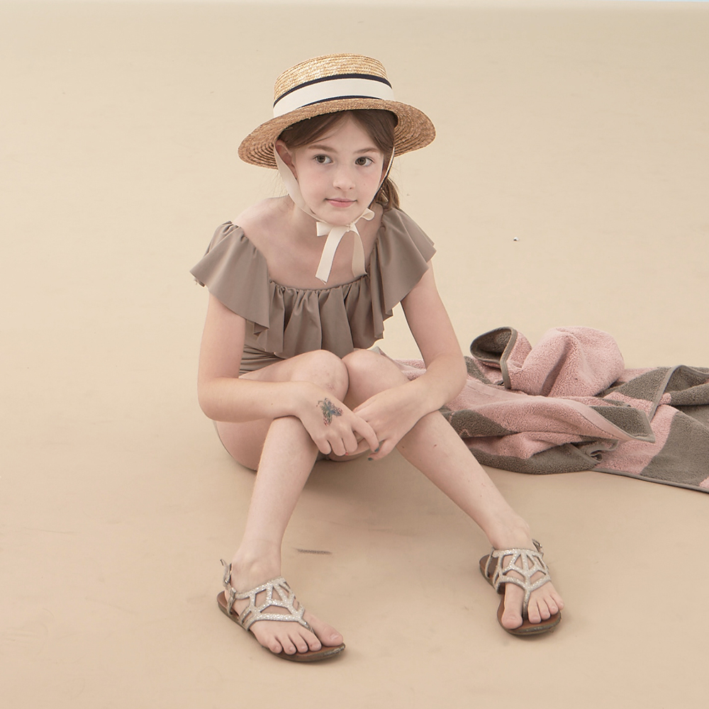 kidsumplay ruffle swimsuit ชุดว่ายน้ำเด็กหญิงป้องกัน UV แบบระบาย