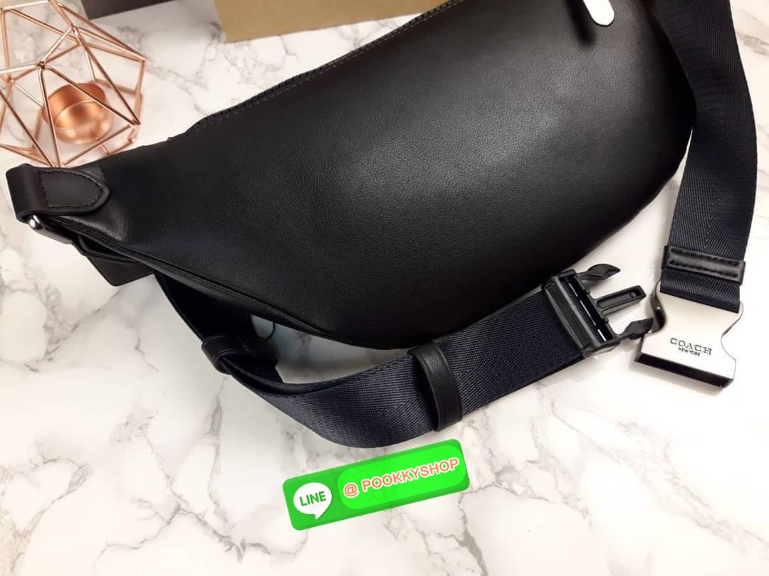 BLACK IN STOCK💥 BEST SELLER!!🔥🔥 >>>มาแล้วๆ ระดับตัวTOP รุ่นฮิต ที่ทุกคนรอคอย😎😎 COACH RIVINGTON BELT BAG IN SIGNATURE CANVAS WITH COACH PATCH(COACH 79037)🍁อย่างหล่อเลย สุดเท่ ลงตัวจริงๆ!! //⚠️