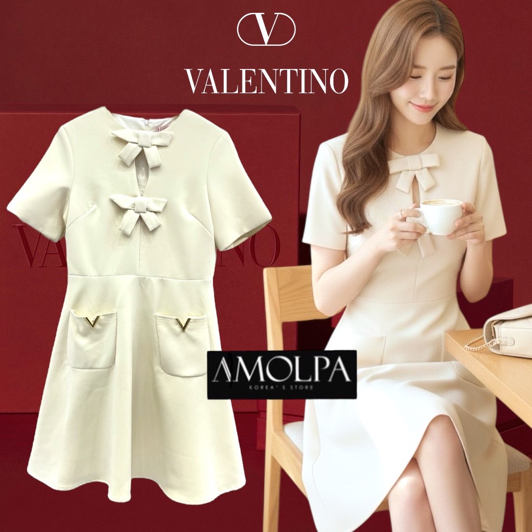 DRESS VALENTINO 1:1 HI-END ทรงสวย เป๊ะ ใส่แล้วสวยเข้ากันลงตัวมากๆค่ะ ไม่ผิดหวังแน่นอนนนนค๊า ห้ามพลาดเลยน้า