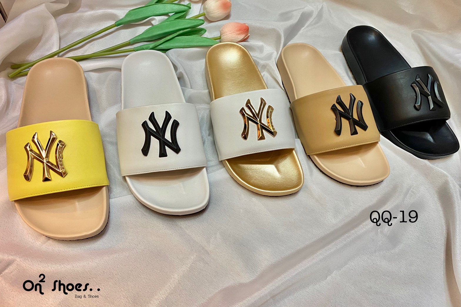 NY Sandals เข้าแล้วค่าาา💕พาสเทลที่รัก คอลใหม่ล่าสุด จากแบรนด์ New Yankees บอกเรยช้าอด น่ารักมากกกกกกก นิ่มมากกกกกก งานสวยน่าใส่มาก