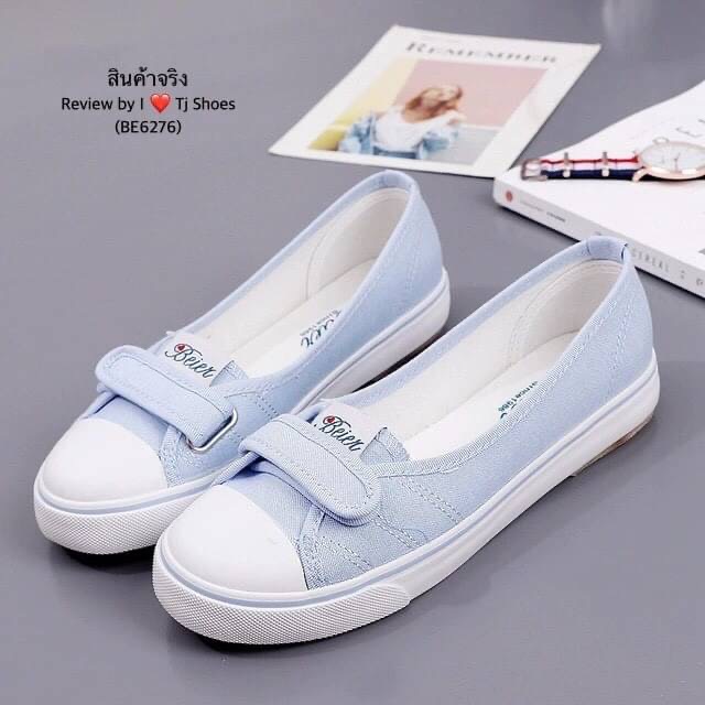 พร้อมส่งรองเท้าผ้าใบเพื่อสุขภาพนำเข้า !!! - รุ่นนี้ใส่นิ่มดีมาก น้ำหนักเบา - พื้นรองเท้ายางมีความอ่อนนุ่มและเหนียว เกาะพื้น ช่วยกันลื่นได้ดี - พื้นบิดงอได้ ช่วยลดแรงกระแทกเวลาเดินได้ดี ทำให้ใส่บายเท้าขึ้น ใส่นิ่มเบาเดินนุ่มสบายสุดๆ - จับแมทกับชุดง่าย ใส่แ