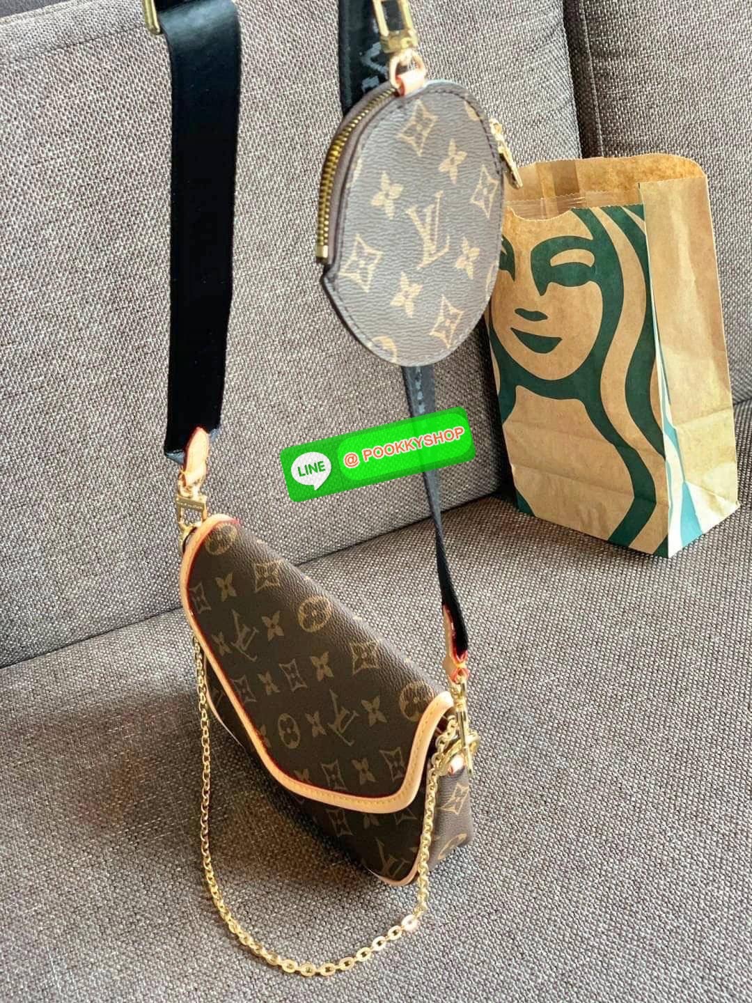 💥LIMITED EDITION LV PREMIUM GIFT LV MULTI POCHETTE ACCESSORIES 💥พร้อมส่งที่ไทย รุ่นหายากมากๆ สุดคุ้ม!! สินค้าพรีเมี่ยมกิ๊ฟ ตปท. ✔️กระเป๋าวัสดุหนังแท้อย่างดี ที่รังสรรค์ออกแบบให้สะพายข้างได้;หรือเปลี่ยนสายเป็นหิ้วหรือคล้องไหล่ได้