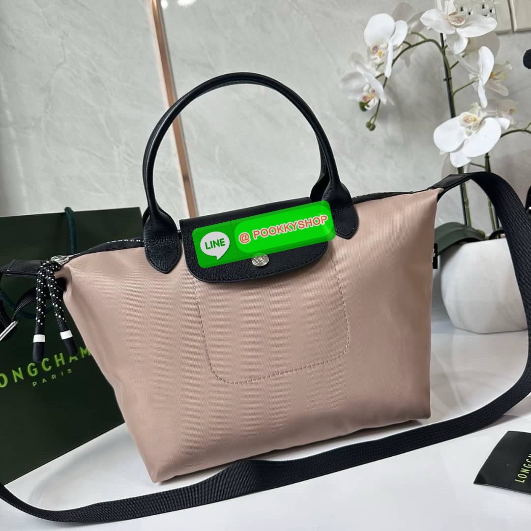 LONGCHAMP LE PLIAGE ENERGY MEDIUM HANDBAG 🔖กระเป๋าสะพายไหล่/ถือ คอลเลคชั่นใหม่สไตล์เรียบหรู ขนาดกลางจุของได้เยอะ