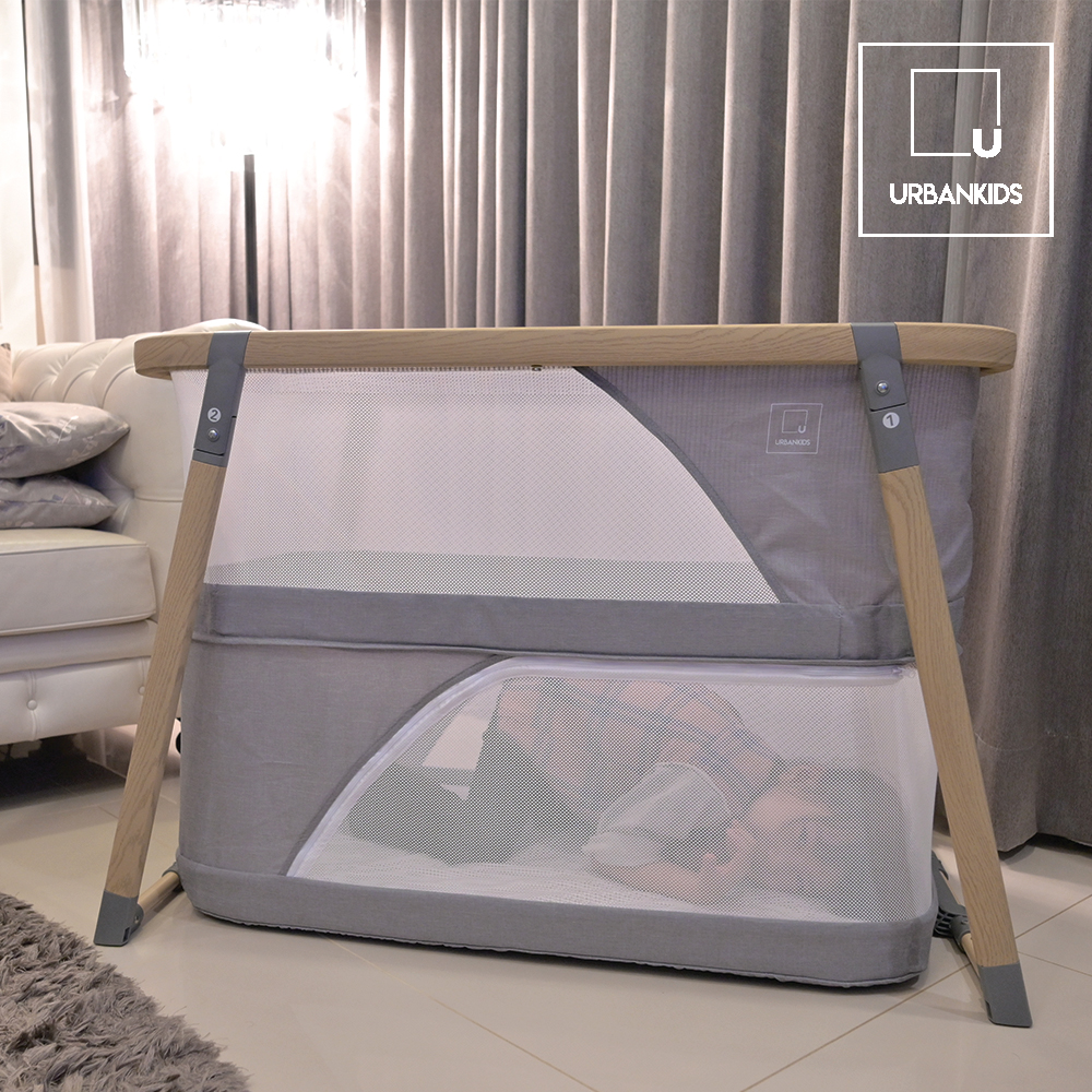 เตียงนอนเด็กอ่อน Urban Kids รุ่น Timeless Dream Sleeper 3 in1 เตียงนอนเด็กอ่อนพร้อมมุ้งครอบ
