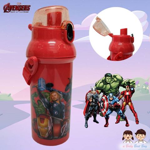 ฮ The Avengers กระติกน้ำลาย รวมซุปเปอร์ฮีโร่ ขนาด 450 ML.สุดน่ารัก