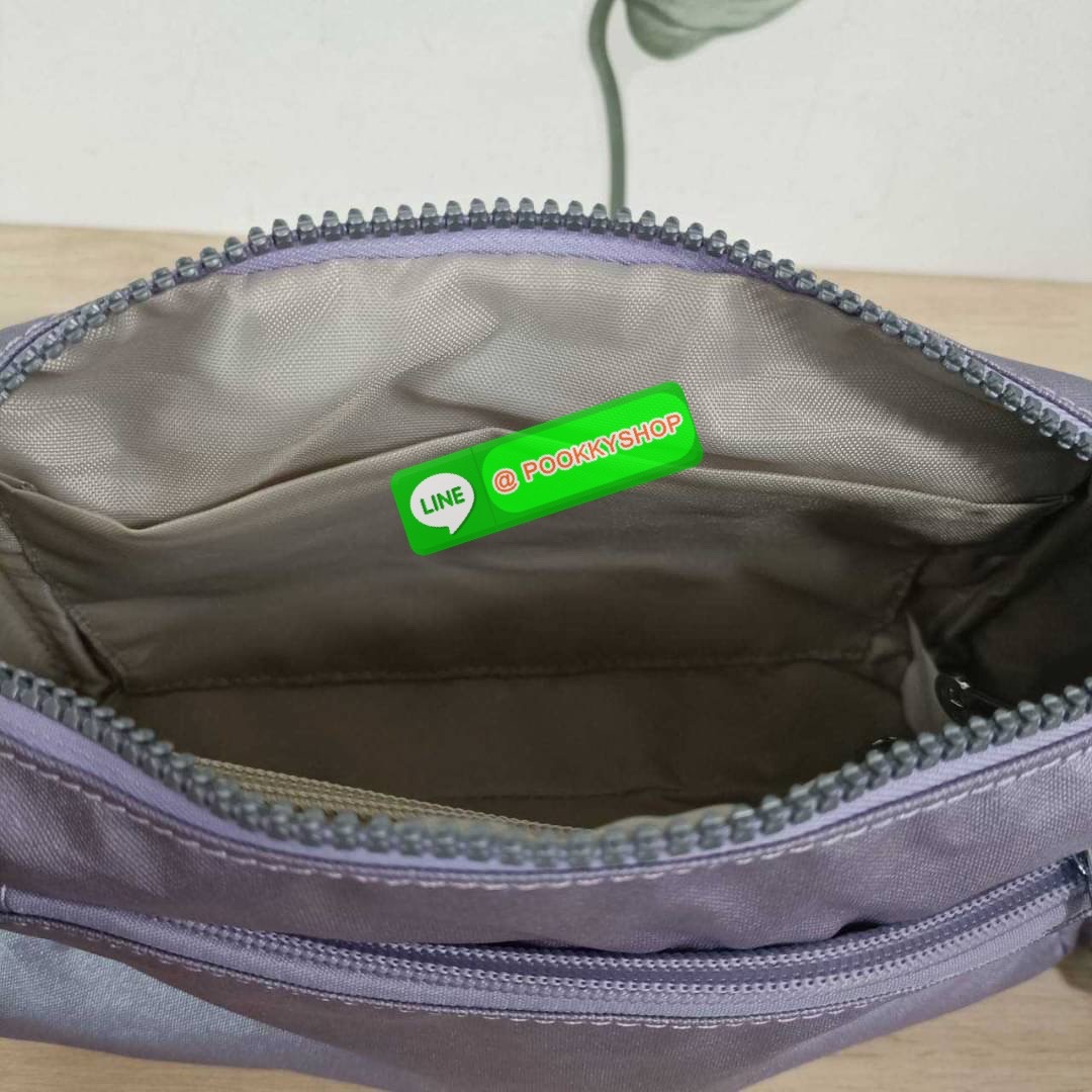 KIPLING Monkey program K16217 Seoul up sling bag รุ่น 3 ซิป สะพายข้าง ขนาดเล็กทรงสี่เหลี่ยมผืนผ้า วัสดุ Nylon 100% หลากหลายฟังก์ชั่นใช้งาน ครบครันในใบเดียว