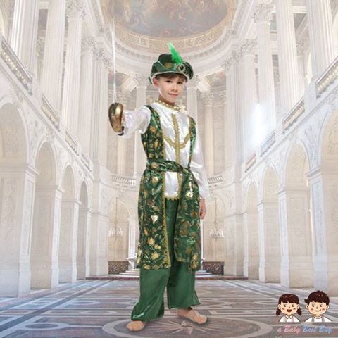ฮ #BF0005 ชุดแฟนซี Arabian Warrior เจ้าชาย ชุดคอสเพลย์ พระราชาเสมือนจริง (สำหรับเด็กอายุ 4-12 ปี)