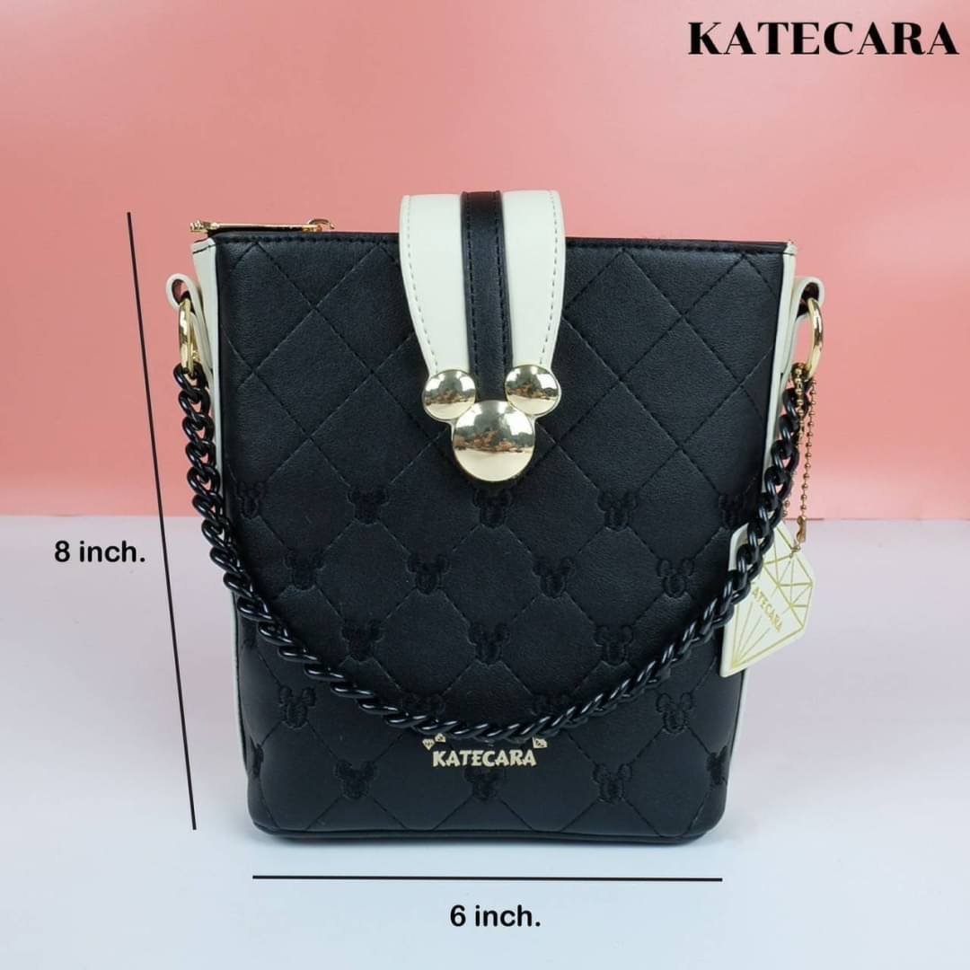 ว๊าวววๆๆ สวยมาก แบรนด์แท้ KATECARA ทรงถัง หน้ามิกกี้ มี2 สาย งานสวยมากๆ คะ