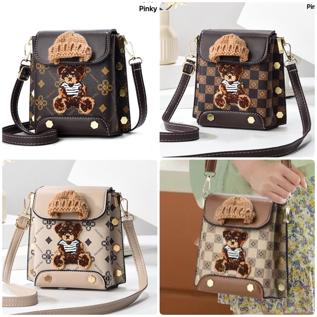 กระเป๋าสะพายสุดเก๋ งานสวย หนังหนา ทรงแข็งแรง เป็นทรงสวย ไม่ย้วย ขนาดเล็ก กระทัดรัด น่ารัก พกพาสะดวก สวยเก๋กว่าใคร