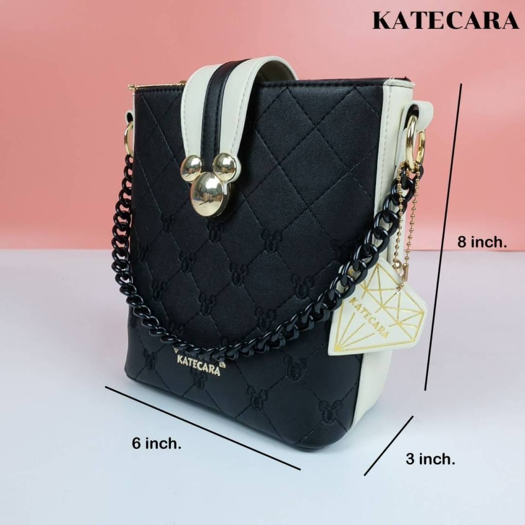 ว๊าวววๆๆ สวยมาก แบรนด์แท้ KATECARA ทรงถัง หน้ามิกกี้ มี2 สาย งานสวยมากๆ คะ