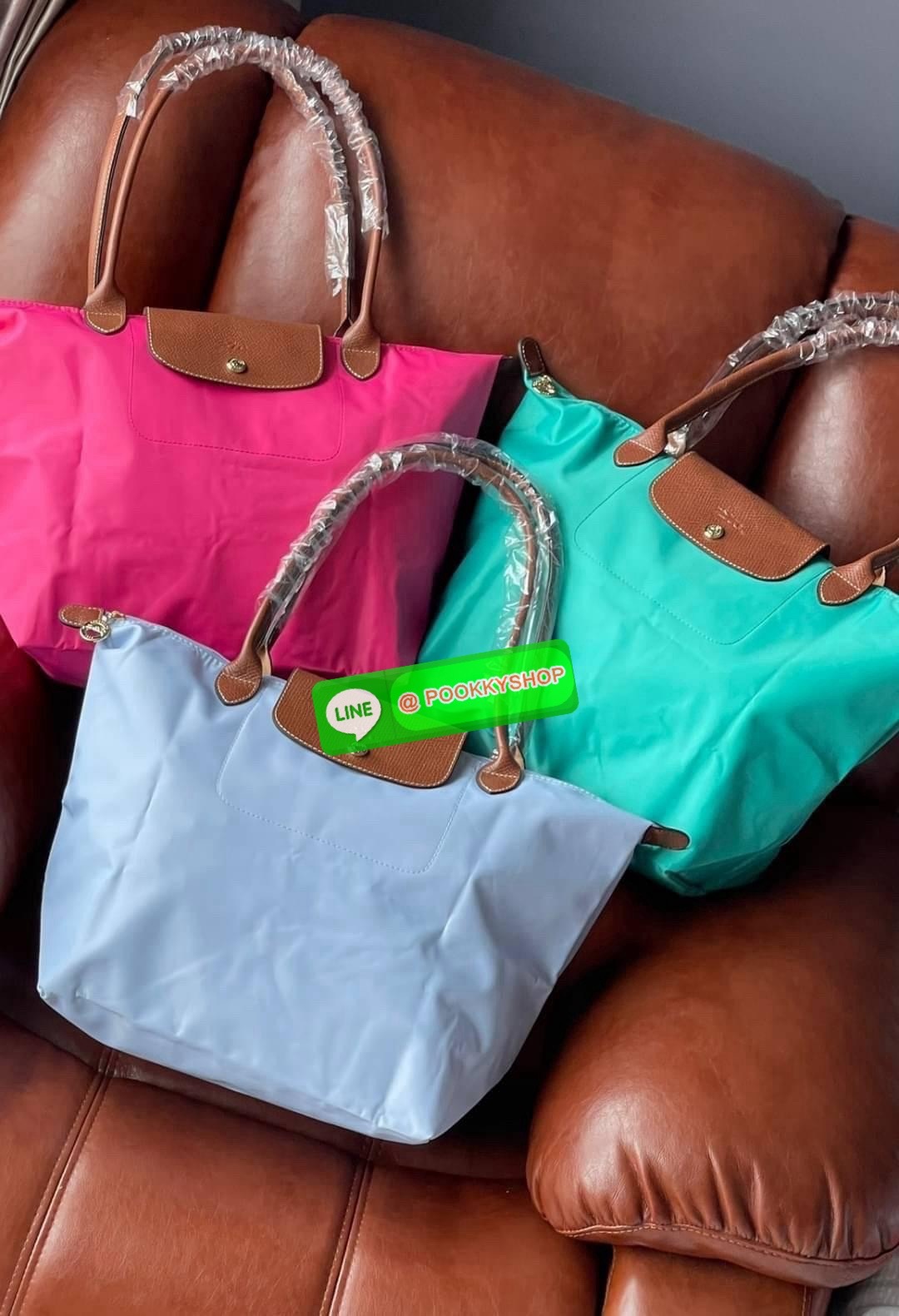 size L หูยาว ฝาน้ำตาล LONGCHAMP LE PLIAGE ORIGINAL SHOULDER BAG L ( หูยาว )กระเป๋าสะพายไหล่ รุ่น Original