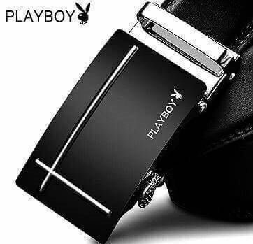 DON'T MISS! PLAYBOY MEN LEATHER BELT (Free Size) เข็มขัดหนังสีดำรุ่นสุดฮิตจาก Playboy หัวเข็มขัดโลหะดำตัดเงินปั้มโลโก้คุณภาพดีตามแบบฉบับของแบรนด์ดีไซน์คลาสสิคเข้าได้กับทุกชุดสามารถปรับได้หลายระดับ มาพร้อมกล่องแบรนด์สามารถมอบเป็นของขวัญได้ ไอเท็มนี้ M