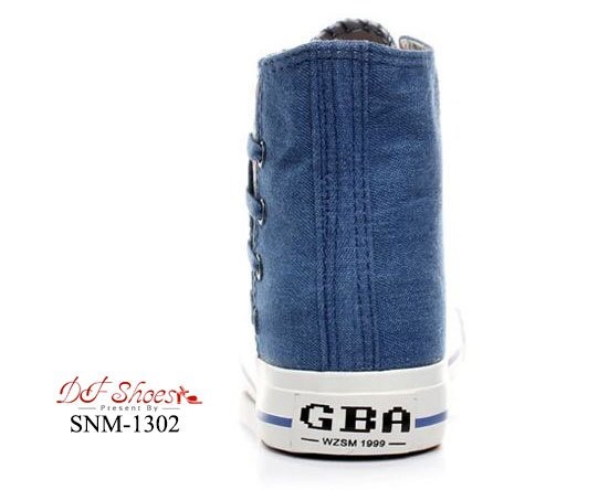 แบบใหม่พร้อมส่ง SNM-1302 รองเท้าผ้าใบแฟชั่นหุ้มข้อนำเข้า วินเทจสไตล์เกาหลี วัสดุผ้าแคนวาสอย่างดี คุณภาพดี แมทกับชุดง่าย ทรงสวยฮิตขนาดนี้ รีบจองกันนะคะสาวๆ