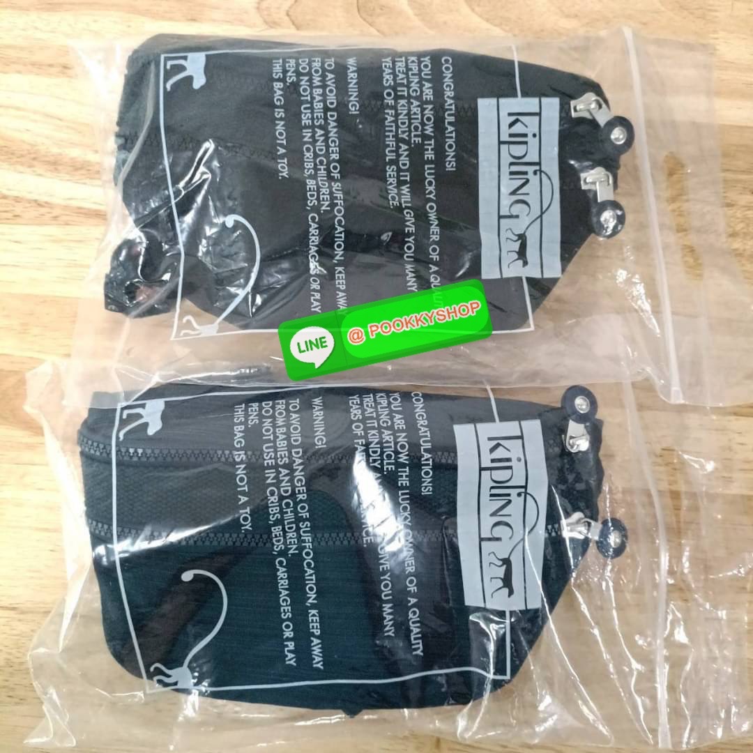 KIPLING YASEMINA Fanny Pack ซับในสีพื้น หัวซิปโลหะไม่มีอักษรแบรนด์ กระเป๋าคาดอกหรือคาดเอว วัสดุด้านนอก Nylon +polyester