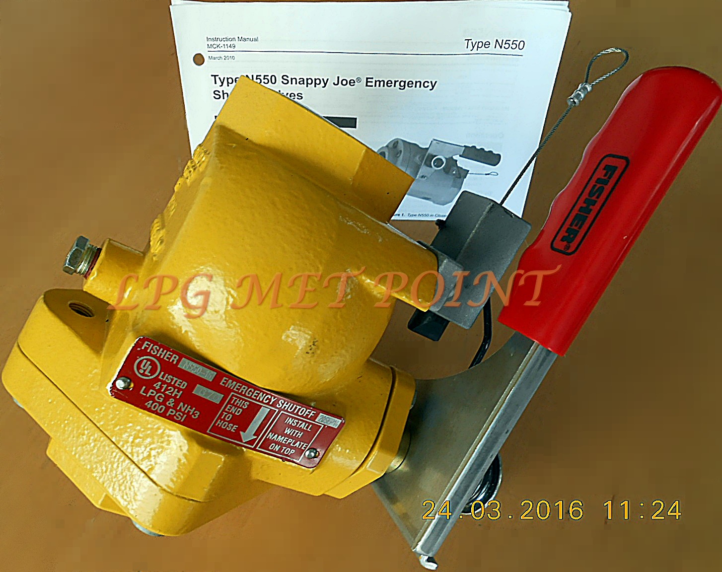 FISHER Emergency Shut Off Valve N550-16 (วาล์วดึงฉุกเฉิน)