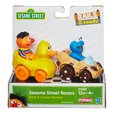 z Sesame Street Racers Ernie and Cookie Monster Playskool