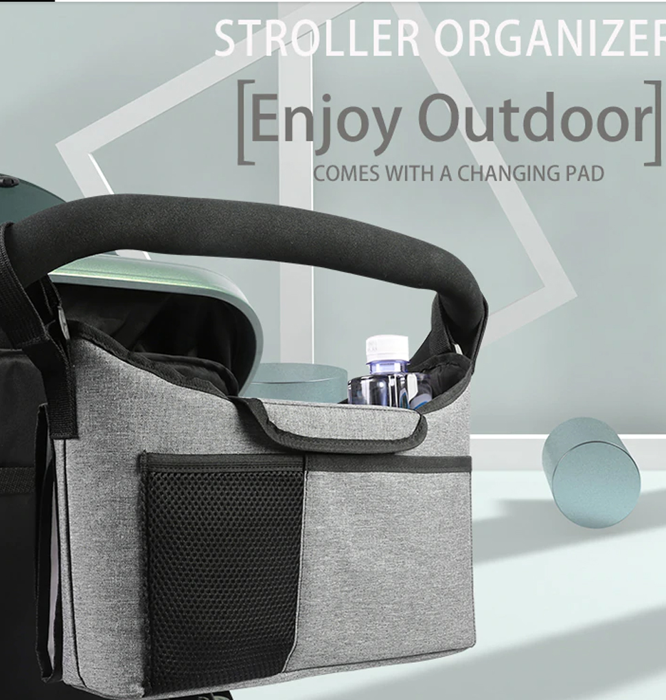 กระเป๋าห้อยรถเข็นเด็ก พร้อมที่เปลี่ยนผ้าอ้อม Bag for Stroller with a Changing Pad