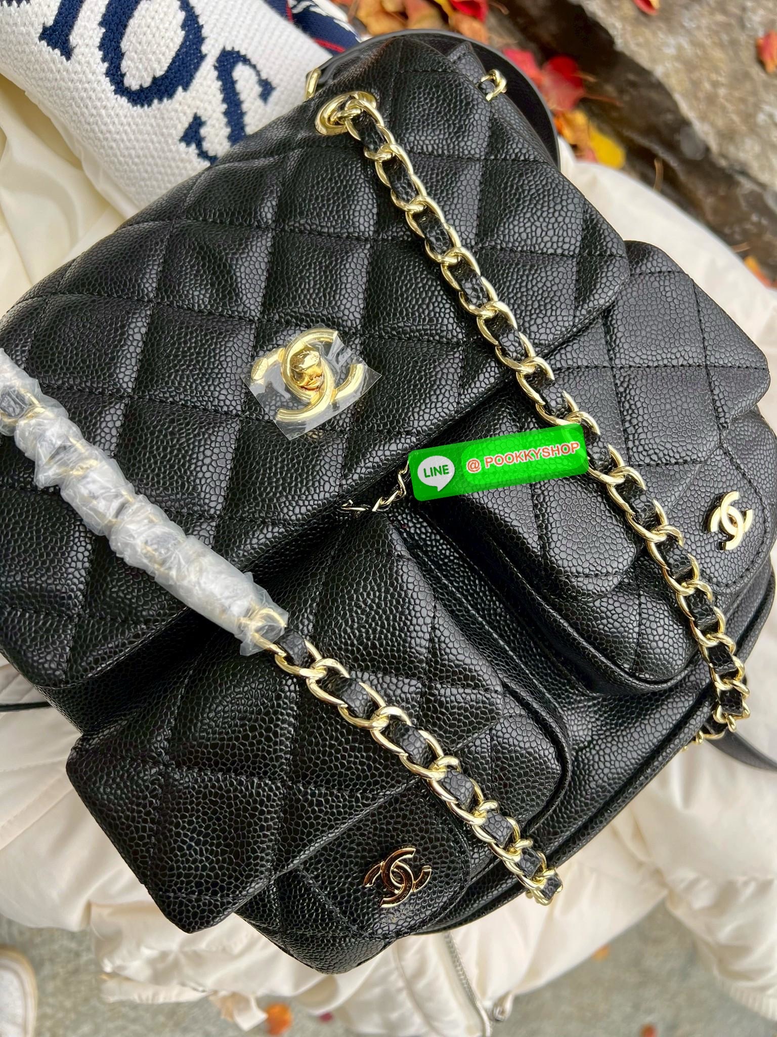 CHANEL DUMA CAVIAR BACKPACK ((vip gift ตปท.)) 🔖พร้อมส่ง! อย่ารอช้าที่จะสวยกันค่าาสาวๆ กับกระเป๋าสะพายหลัง หนังคาเวียร์นิ่มลายสวยค่ะ