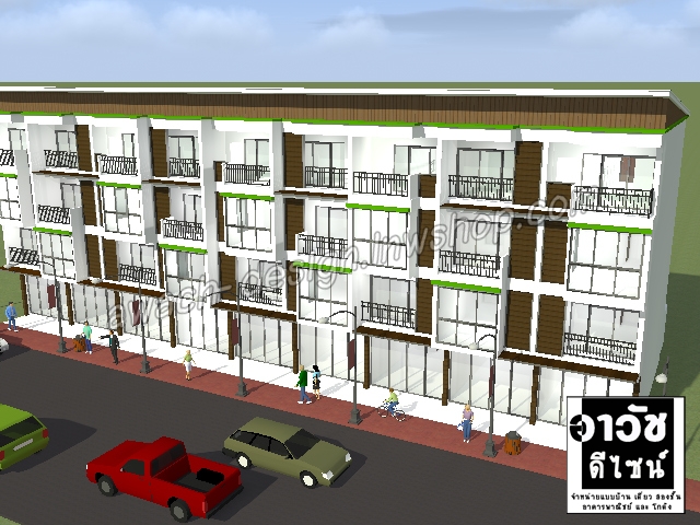 J305 อาคารพาณิชย์ 4 ชั้น 5-6 ห้องนอน 4 ห้องน้ำ