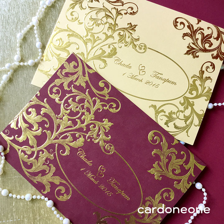 การ์ดแต่งงานพรีเมี่ยม สไตล์คลาสสิค
