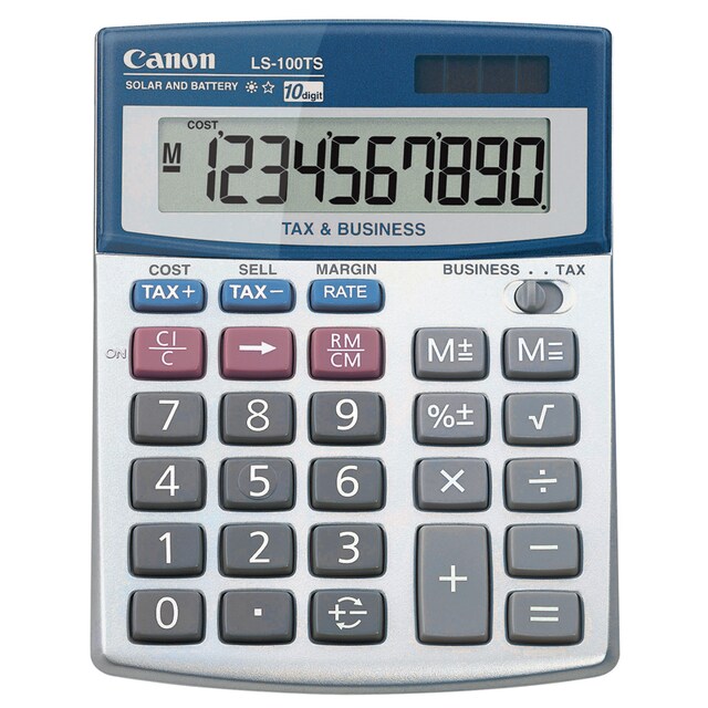 เครื่องคิดเลขตั้งโต๊ะ 10 หลัก Canon # LS-100TS