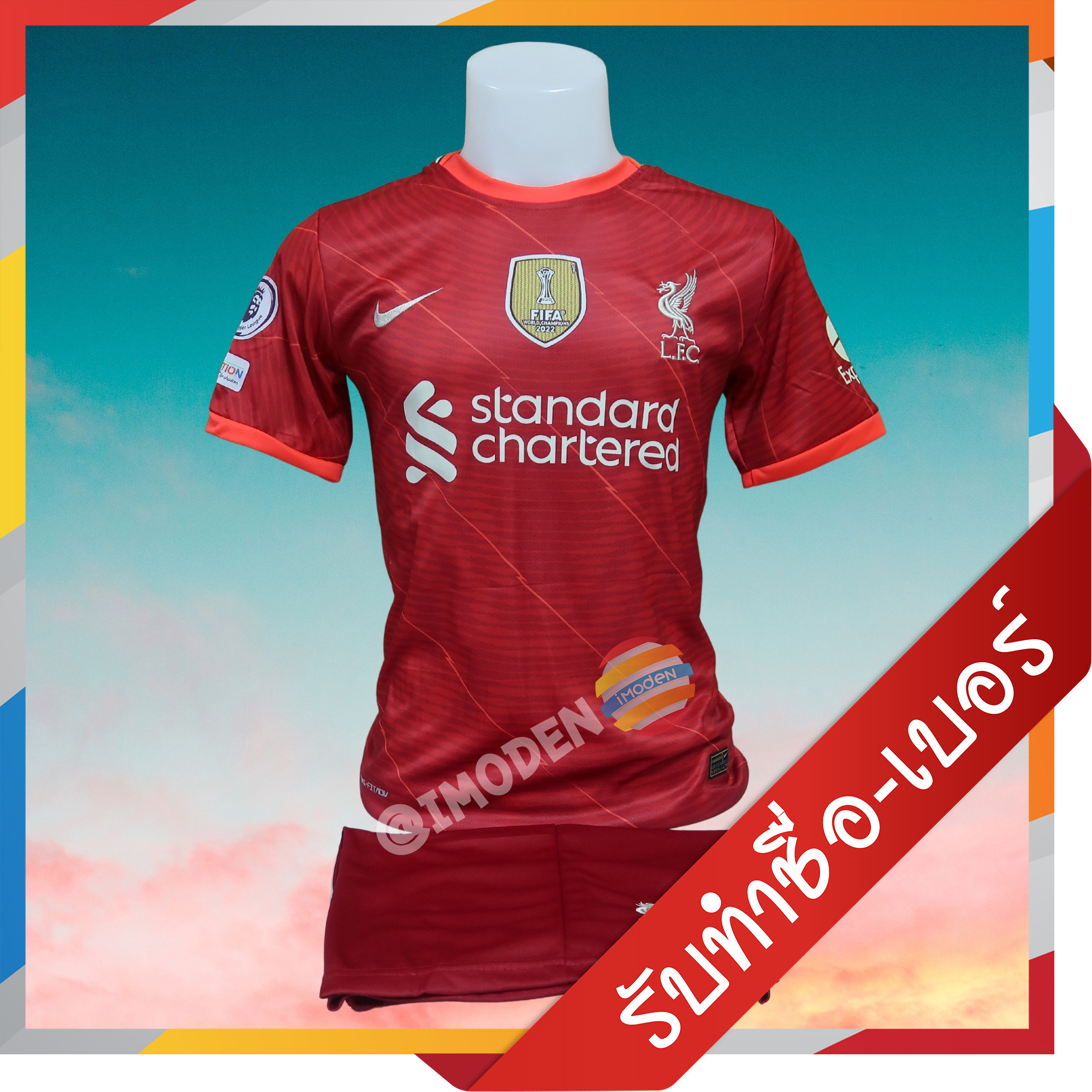 LIV1221 : Liverpool ลิเวอร์พูล เหย้า สีแดง 2021/22