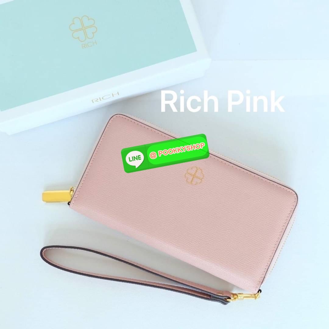 KEEP • Super Rich Collection 8 ( Long Wallet )• กระเป๋า สตางค์ขนาดยาว ซิปรอบ ภายใน จุของคุ้ม ใส่บัตร ใส่มือถือ มีช่องใส่เหรียญแยกอีกด้าน ใส่แบงค์พันได้ไม่ต้องพับ ใบจริงสวยมาก ได้ไปรับทรัพย์ทวีคูณแน่นอนค่ะ Don’t miss !!