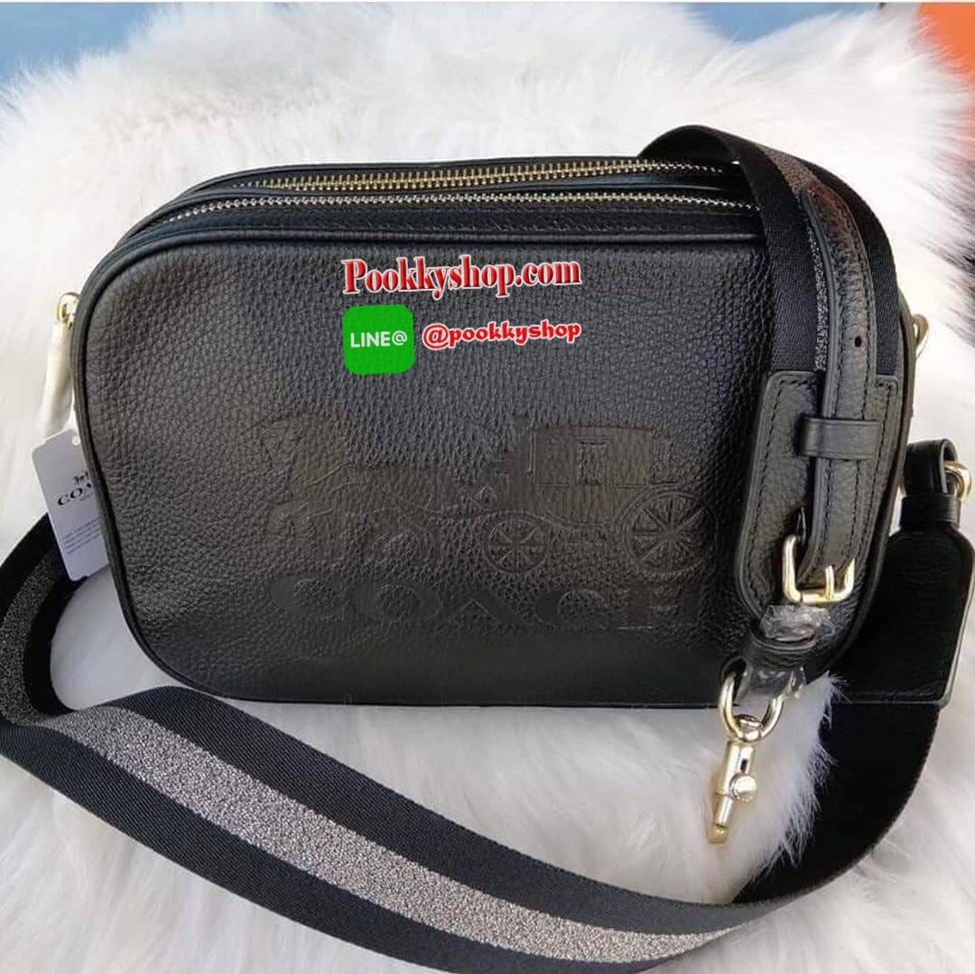 JES CROSSBODY IN COLORBLOCK (COACH F72704) LIGHT SADDLE/GOLD Refined pebble leather| Inside multifunction pocket| Double zip closure, fabric lining| Outside slip pocket| Detachable strap with 22" drop for shoulder or crossbody wear