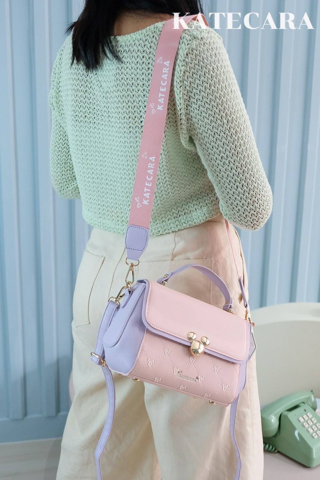 ว๊าวววๆๆ สวยมาก แบรนด์แท้ KATECARA หน้ามิกกี้ สีทรูโทน พาสเทล สวยหวานละมุล มี2 สาย งานสวยมากๆ คะ