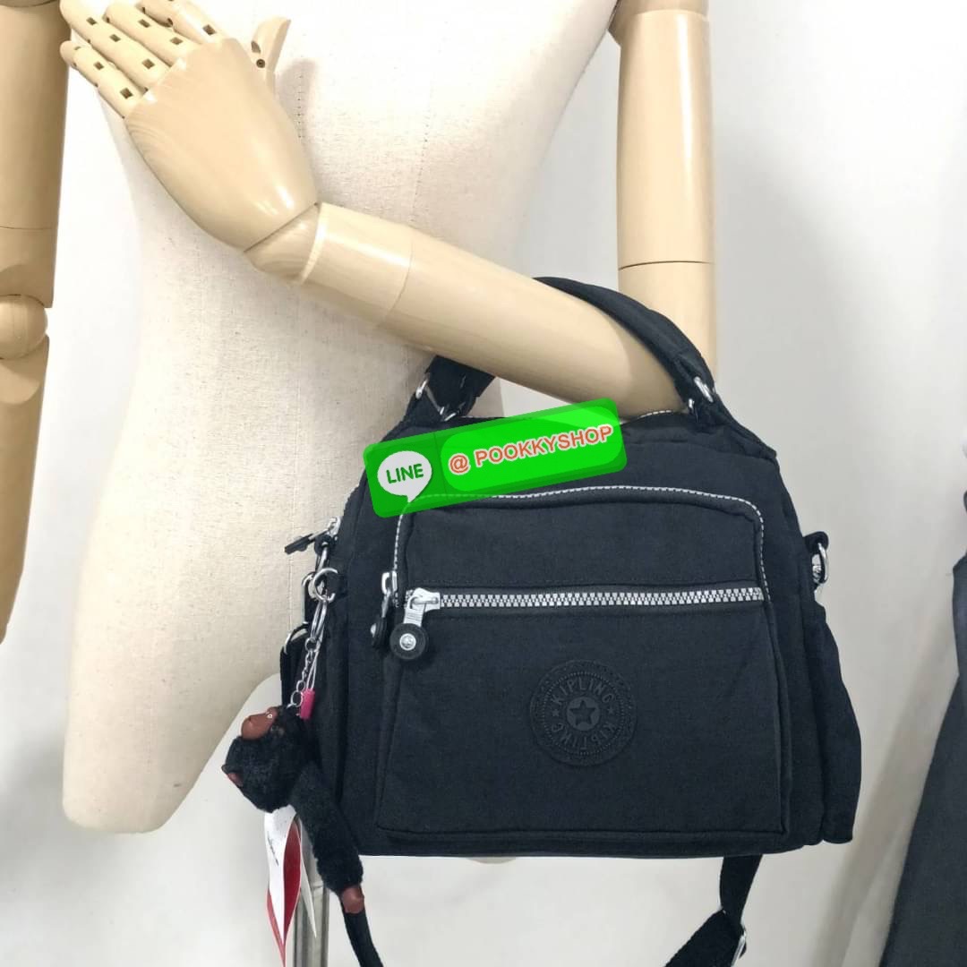 KIPLING Square Handbag & Shoulder bag กระเป๋าถือหรือสะพายข้าง ขนาดกลาง วัสดุ Polyester 100%