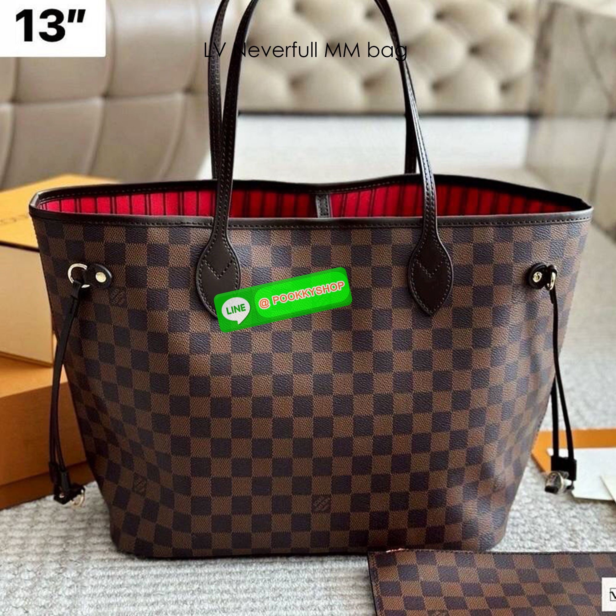 🕊️ พร้อมส่ง | LV Neverfull MM bag กระเป๋าสะพายทรโท้ทใบใหญ่ ขนาดยอดนิยมจุของได้เยอะ มาพร้อมใบลูก สะพายไปเที่ยวต่างจังหวัดคือดีงามมากจ้า หรือจะสะพายไปทำงาน ไปต่างประเทศก็สะดวก ราคาสุดคุ้ม จับจองเป็นเจ้าของได้เลยตอนนี้จัด!!