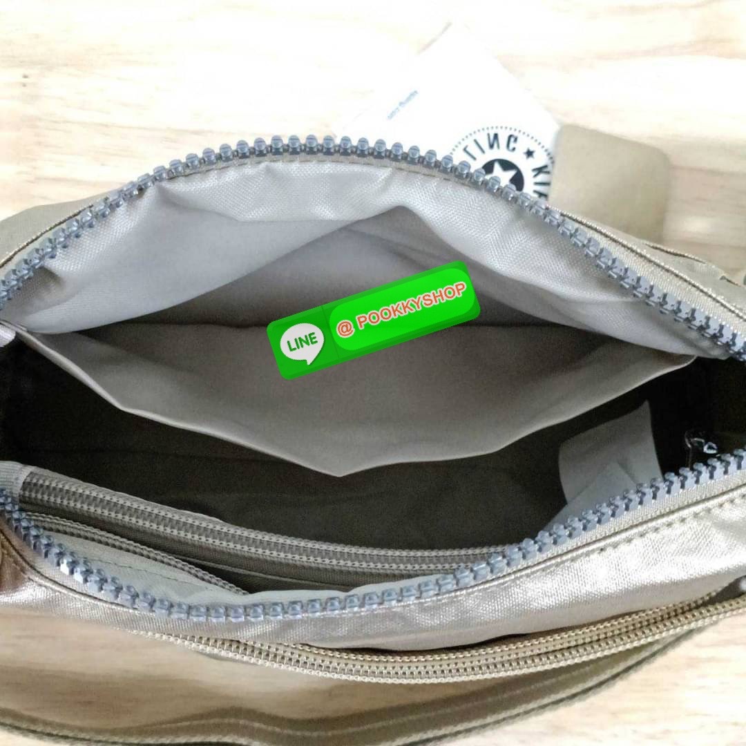 KIPLING Monkey program K16217 Seoul up sling bag รุ่น 3 ซิป สะพายข้าง ขนาดเล็กทรงสี่เหลี่ยมผืนผ้า วัสดุ Nylon 100% หลากหลายฟังก์ชั่นใช้งาน ครบครันในใบเดียว