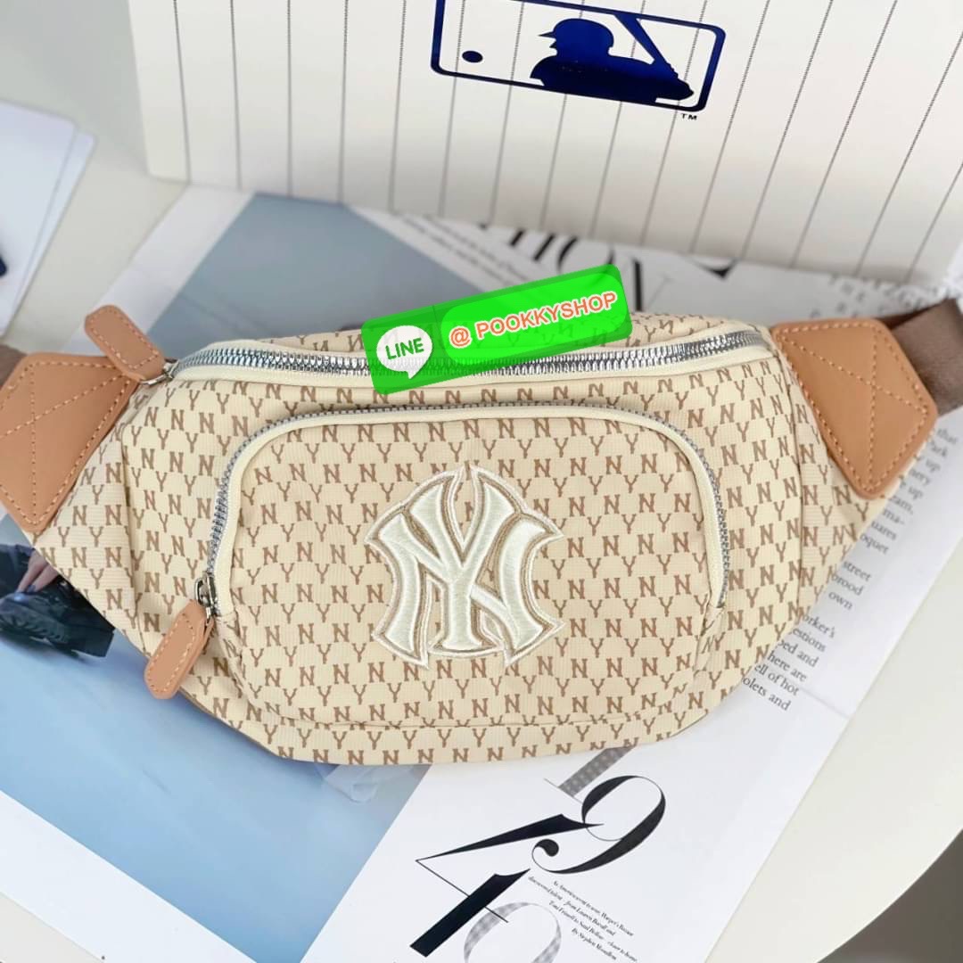 MLB แท้ Outlet กระเป๋าคาดอกคาดเอว คอลใหม่ มาพร้อมกับใบลูก 1 ใบ อุปกรณ์ ป้ายแบรนด์ ถุงห่อตราแบรนด์