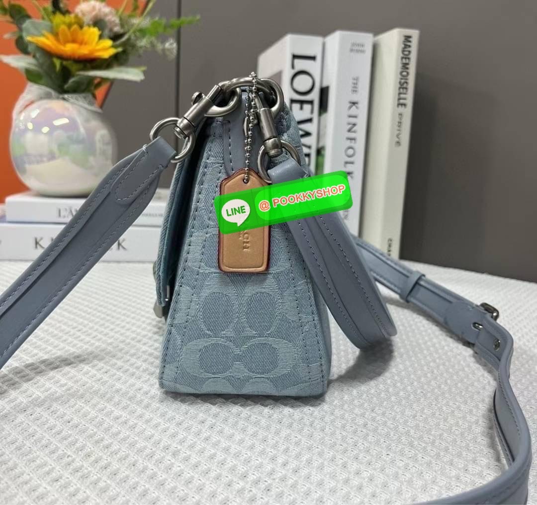 Coach Soft Tabby Shoulder Bag In Signature Denim