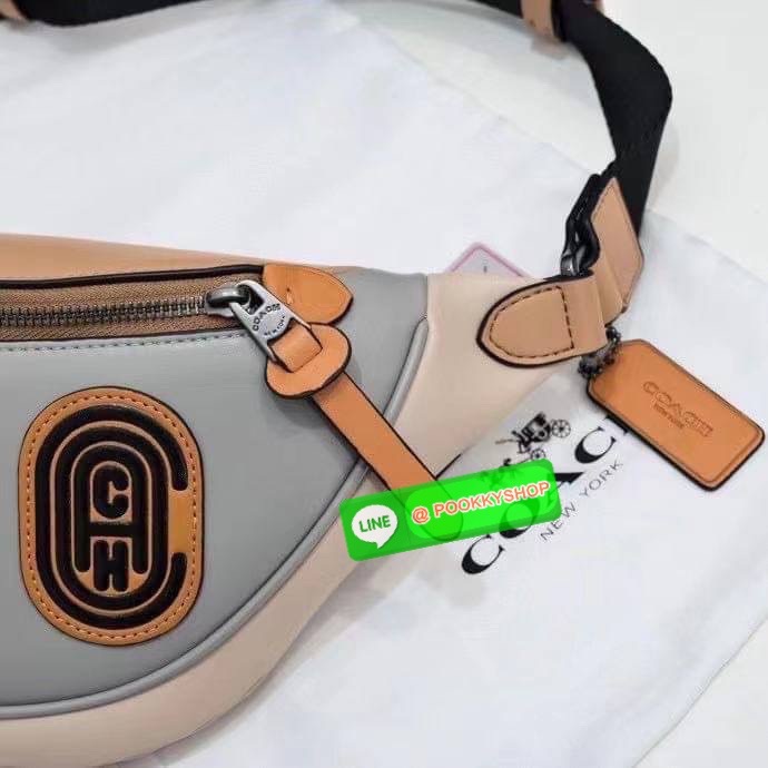 Coach 962 Rivington Belt Bag in Signature Canvas with Coach Patch