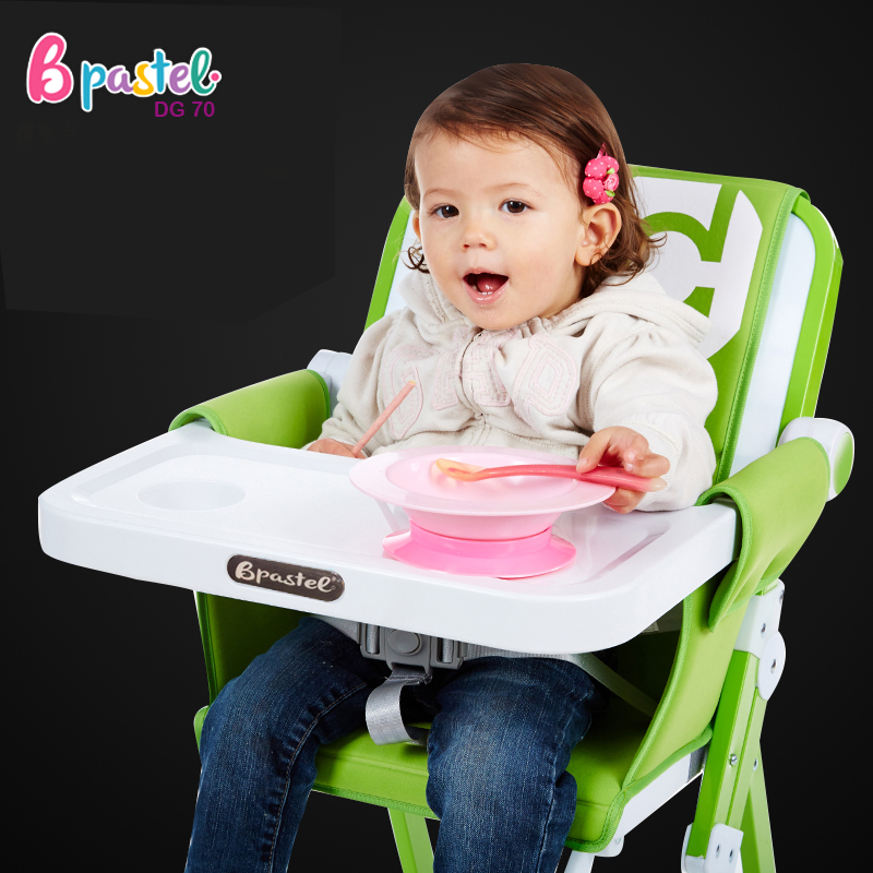 Bpastel DG70 เก้าอี้กินข้าวเด็กทรงสูงเเบบพกพา Oxford Fabric portable baby dining chair รับน้ำหนักได้ 70 kg