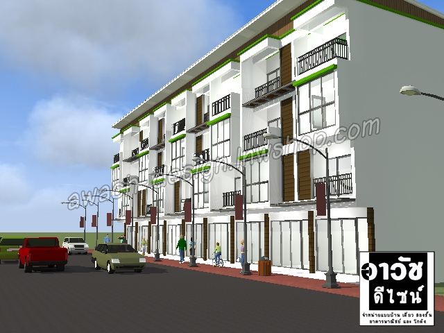 J305 อาคารพาณิชย์ 4 ชั้น 5-6 ห้องนอน 4 ห้องน้ำ