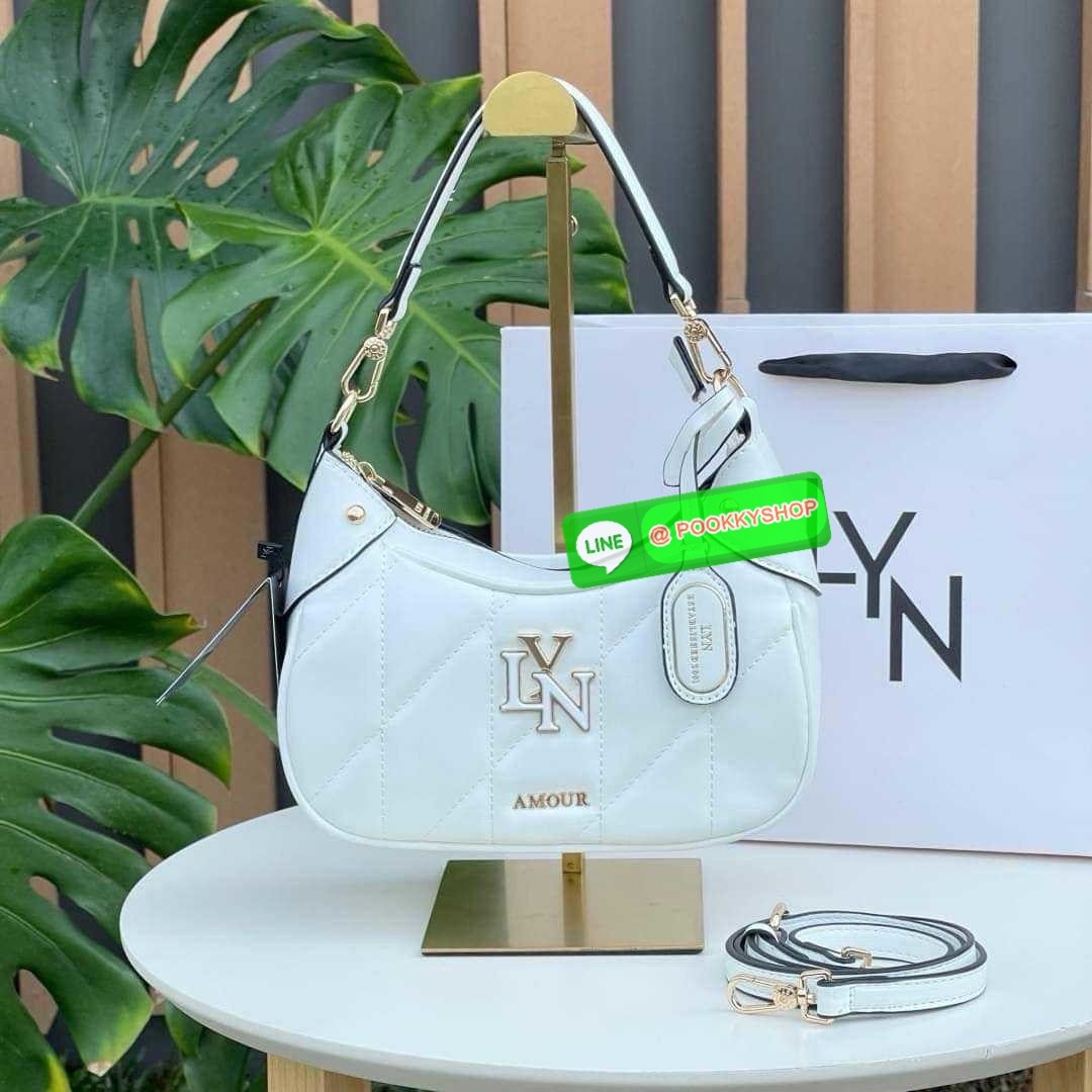 กระเป๋าลิน Lyn ทรงพอช 💝สะพายข้างได้ คล้องไหล่ได้ 💝ได้สายสะพาย 2 เส้น