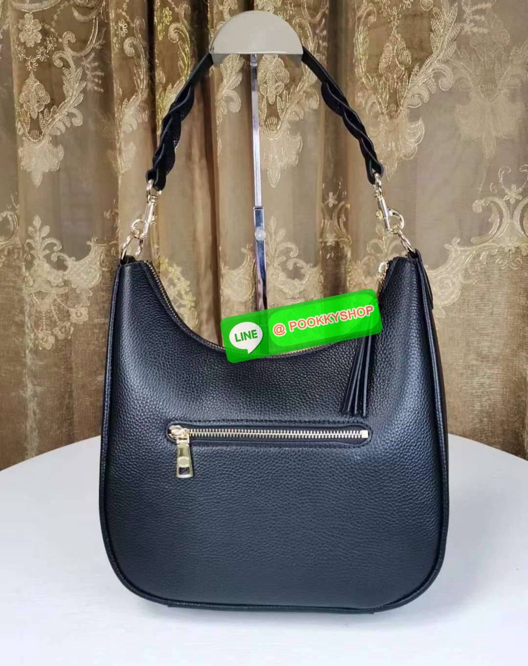 Coach C9190 Jules Hobo Shoulder Crossbody bag Refined pebble leather Inside zip and multifunction pockets Zip-top closure, fabric lining Detachable handle with 11" drop Outside zip pocket