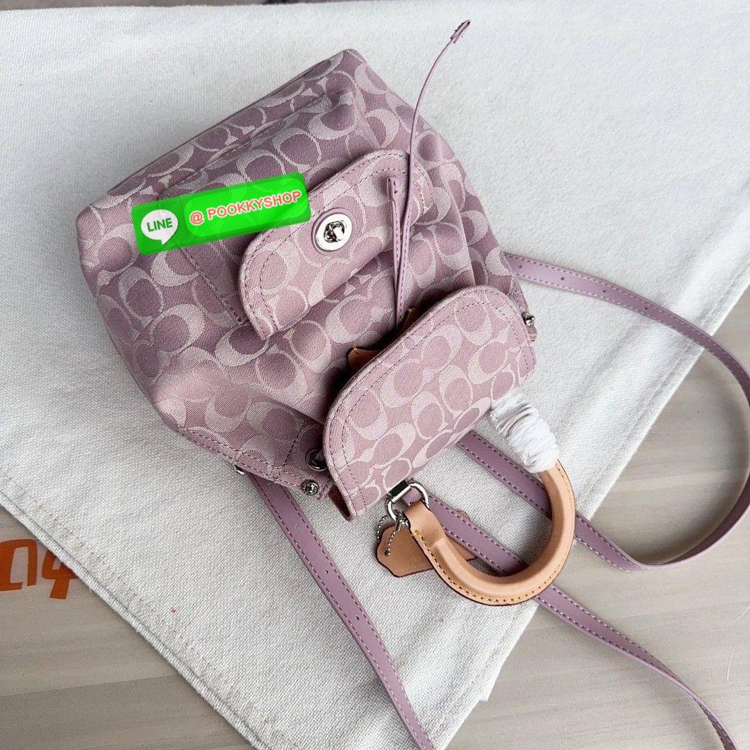 Coach Riya Backpack 21 Women Backpacks Shoulder Bag with Full Set of Coach Package