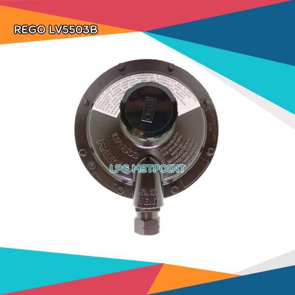 หัวปรับแก๊สแรงดันต่ำ(Low Regulator ยี่ห้อ Rego FNPT3/4"-FNPT1") รุ่น LV5503B8